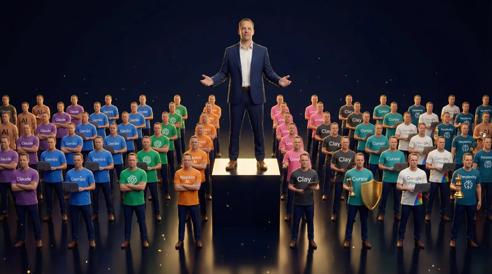 One person commanding an army of AI specialists