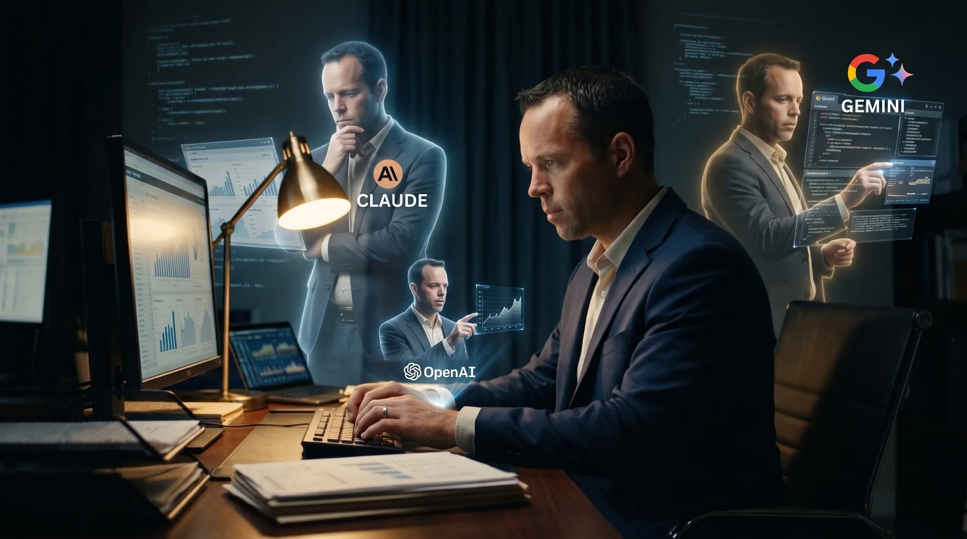 The army of AI twins, working through the night